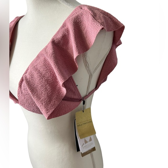 VIX PAULA HERMANNY Liz top D cup pink bikini swim top NWT - Picture 4 of 15